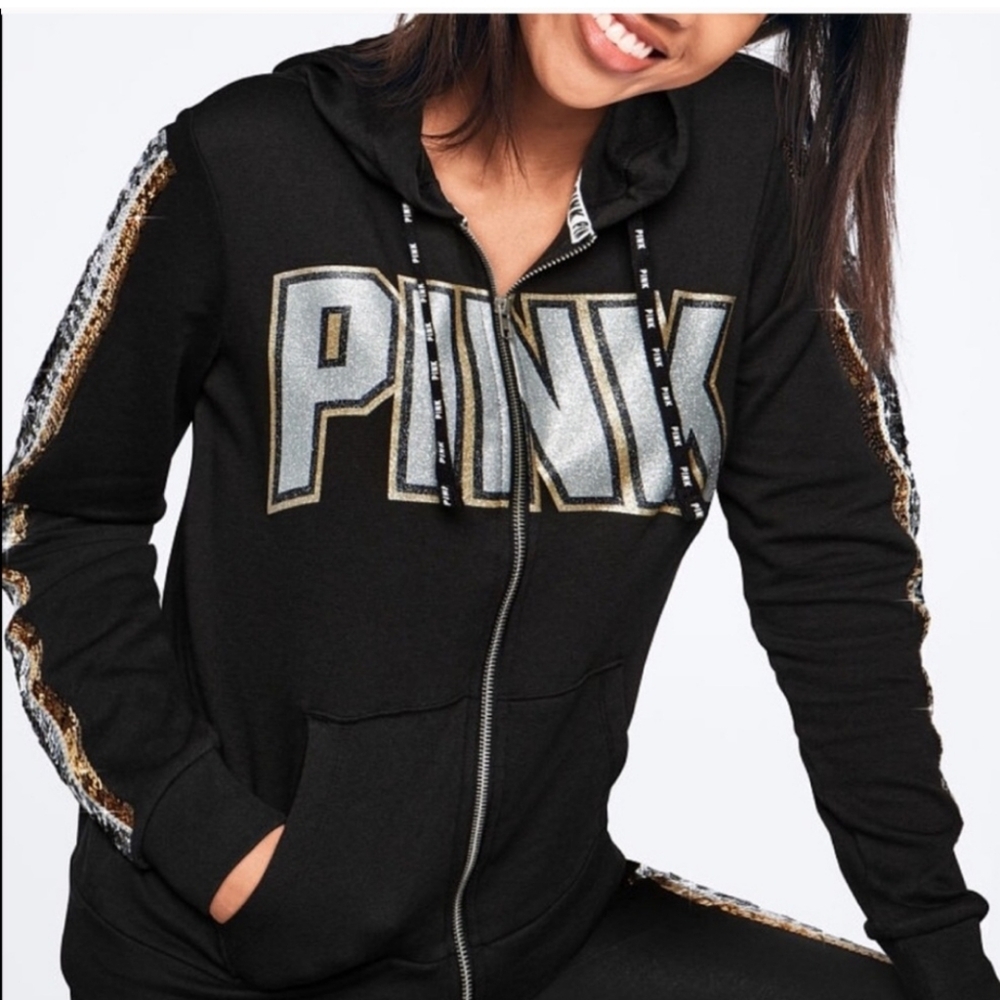 Victoria secret Pink Sequins hoodie